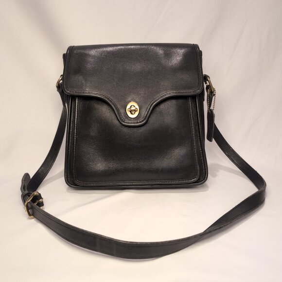 Coach Bags Coach Vintage Shelton Black Crossbody Bag Poshmark